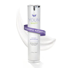 YOUN Beauty Retinol Night Cream Moisturizer for Face, Paraben-Free Face Moisturizer with Vitamin B5 & E, Hyaluronic Acid, and Green Tea for Skin Renewal - 50ml