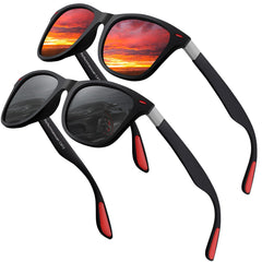 Polarized Sunglasses Mens Womens Cool Fishing Driving Hiking Ultralight Retro Wrap Around Travel sun glasses UV Protection