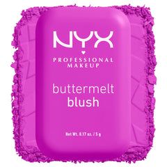 NYX Professional Makeup Buttermelt Blush, Powder Blush, up to 12 H Wear, Fade & Transfer Resistant, All The Butta.