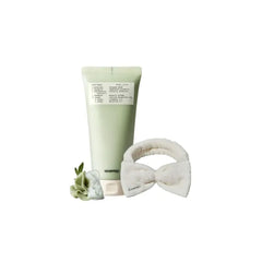 Whipped Cream Facial Cleanser MUGTREE 4.5 oz + Headband | Mugwort & Tea Tree | Sebum & Pore Care
