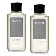 Bath & Body Works For Men 3-in-1 Hair, Face & Body Wash - Value Pack lot of 2 - Full Size (Graphite)