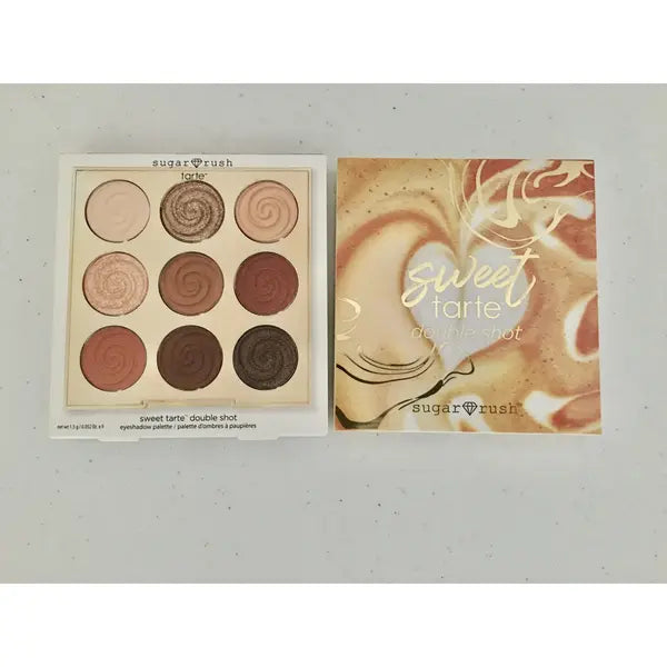 TARTE SUGAR RUSH DOUBLE SHOT EYESHADOW PALETTE FROSTED 9 SHADES