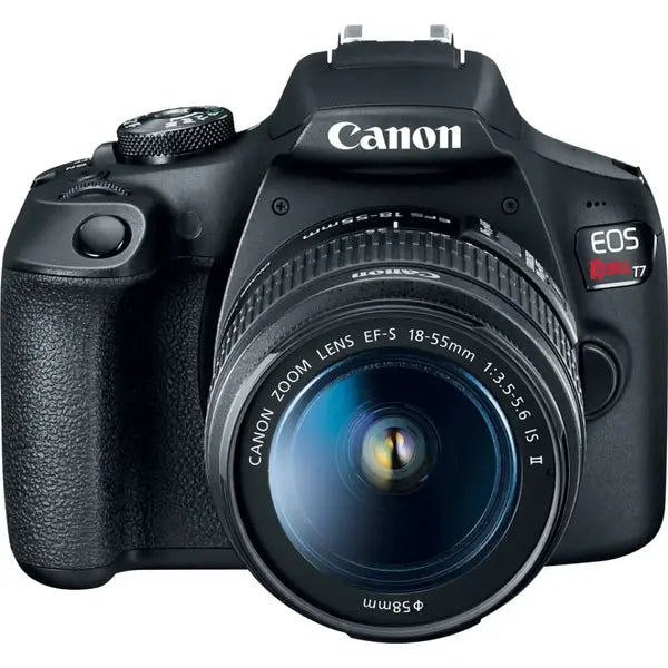 Canon Eos Rebel T7 DSLR Camera With 18-55MM / 75-300MM Lens (2727C021) - Black