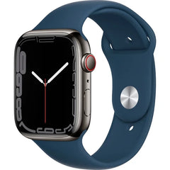 Apple Series 7 45MM Smart Watch Stainless Steel Case With Sport Band (GPS + Cellular)