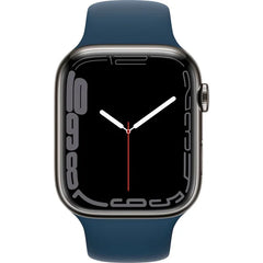 Apple Series 7 45MM Smart Watch Stainless Steel Case With Sport Band (GPS + Cellular)