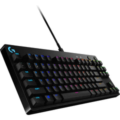 Logitech G Pro TKL Wired Mechanical GX Blue Clicky Switch Gaming Keyboard with RGB Backlighting – Black