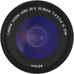 Canon EF-S 10-18MM F/4.5-5.6 IS STM Camera Lens - Black
