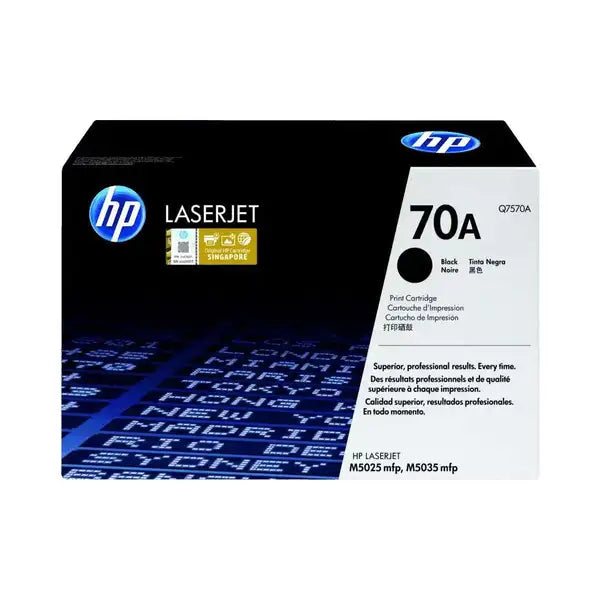 HP 70A Original LaserJet Toner Cartridge (Q7570A) - Black