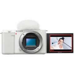 Sony Alpha ZV-E10 Mirrorless Vlog Camera (Body Only) (ZV-E10/WQ) - White