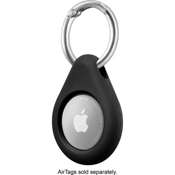 Insignia Key Ring Case For Apple AirTag (2-Pack) (NS-ATC1BKX2) - Black