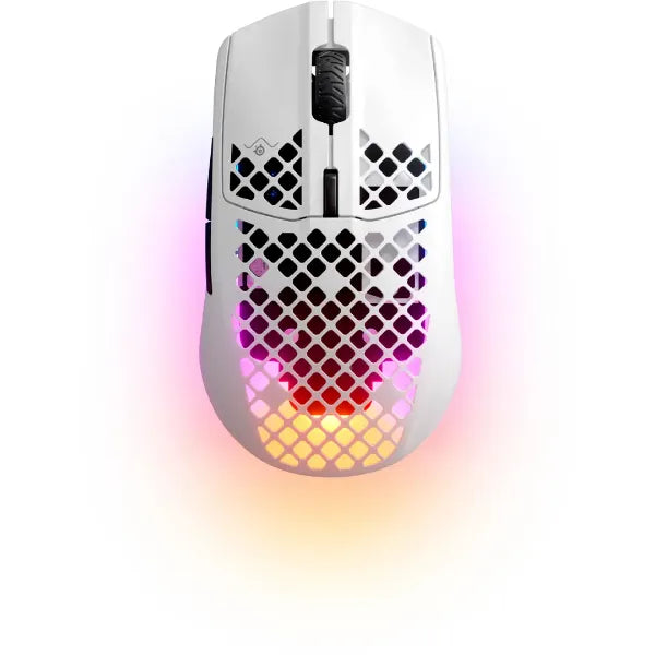 SteelSeries Aerox 3 (2022) Wireless RGB Optical Gaming Mouse (62608) – Snow
