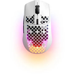 SteelSeries Aerox 3 (2022) Wireless RGB Optical Gaming Mouse (62608) – Snow