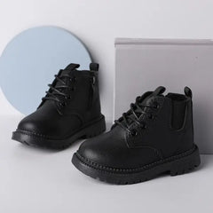 Patpat Toddler &amp; Kids Basic Side Zipper Combat Boots Back