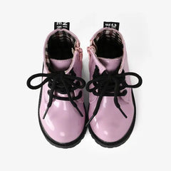 patpat Toddler and Kids Solid Color Side Zipper Boots pink