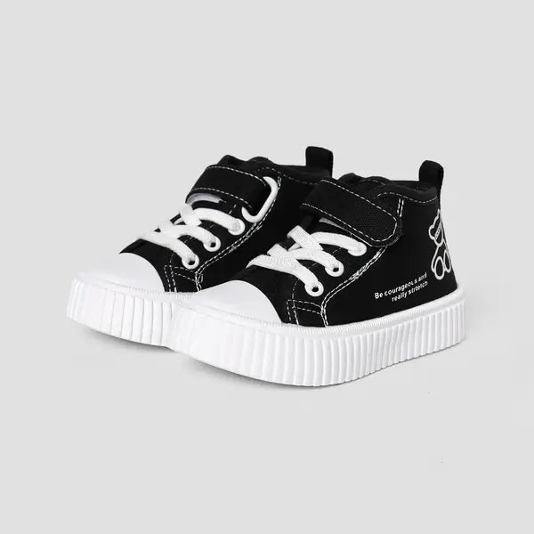 PATPAT Toddler & Kids Animal Pattern Velcro Casual Shoes Black