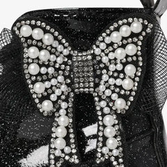 PATPAT Toddler and Kids Beautiful Butterfly Decor Side Zipper Boots Black