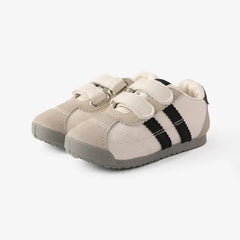 PATPAT Toddler /Kids Sneakers Color-block Velcro Sports Shoes Black