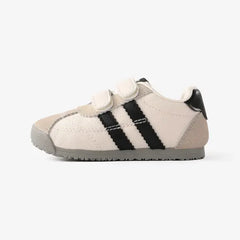 PATPAT Toddler /Kids Sneakers Color-block Velcro Sports Shoes Black