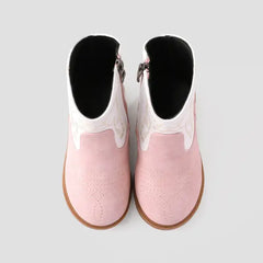 PATPAT Toddler & Kids Pretty Embroidered Cowgirl Boots Pink