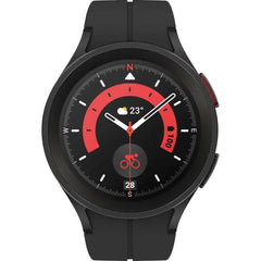 Samsung Galaxy Watch5 Pro 45MM (GPS Only) Smart Watch With Strap - Titanium Black
