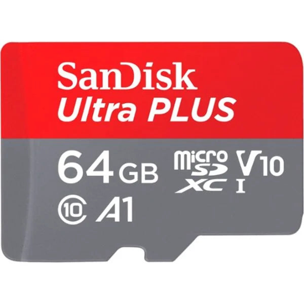 SanDisk Ultra Plus Micro SD Memory Card With Adapter 150MB/S 64GB