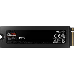 Samsung 990 Pro 2TB Internal SSD With Heatsink PCIe 4.0 NVME M.2 (MZ-V9P2T0CW)