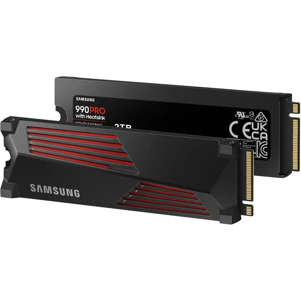 Samsung 990 Pro 2TB Internal SSD With Heatsink PCIe 4.0 NVME M.2 (MZ-V9P2T0CW)