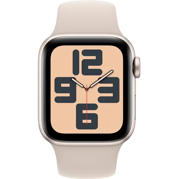 Apple Se (2nd Gen) (2023) 40MM/SM Smart Watch Aluminum Case with Sport Band (Cellular) – Starlight