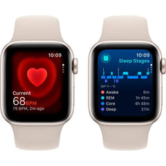 Apple Se (2nd Gen) (2023) 40MM/SM Smart Watch Aluminum Case with Sport Band (Cellular) – Starlight
