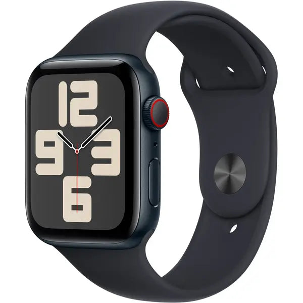 Apple SE (2nd Gen) (2023) 44MM/ML Smart Watch Aluminum Case with Sport Band (Cellular) – Midnight