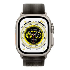 Apple Watch Ultra 49MM/SM (Cellular) Smart Watch Titanium Case with Trail Loop - Black / Gray