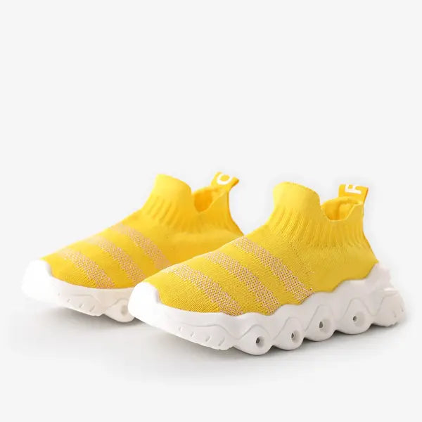 PATPAT Toddler / Kids Trendy LED Sock Sneakers Yellow