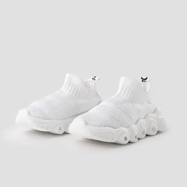 PATPAT Toddler / Kids Trendy LED Sock Sneakers White