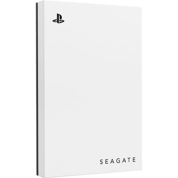 Seagate Game Drive for PS4/5 Consoles 2TB Portable Hard Drive with Blue LED Lighting (STLV2000302) - White