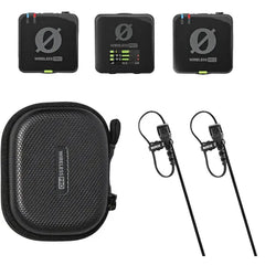 RODE Wireless PRO Compact Wireless Microphone System with 2 Lavalier Mics & Case