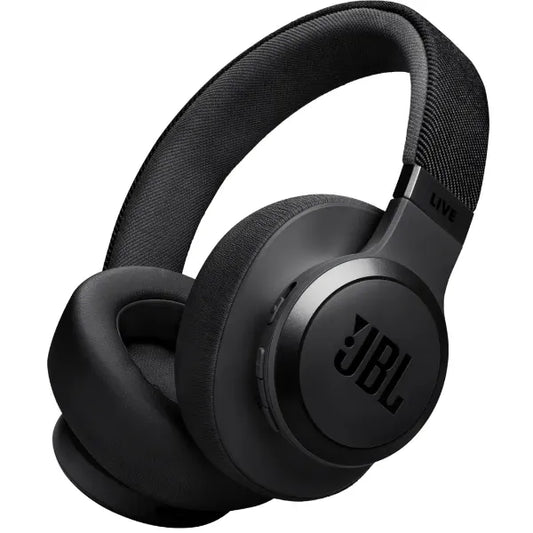 JBL Live 770NC Wireless Noise Cancelling Over-Ear Headphones (JBLLIVE770NCBLKAM) – Black