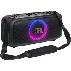 JBL PartyBox On-the-Go Essential Portable Wireless Party Speaker with Wireless Microphone (JBLPBOTGESAM) - Black
