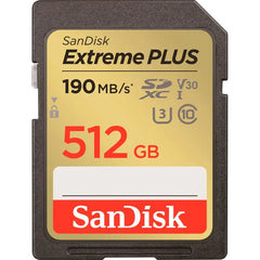 SanDisk Extreme Plus SDXC UHS-I Memory Card 190MB/S