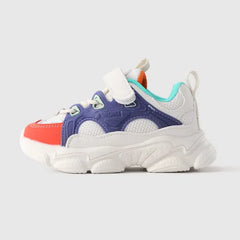PATPAT Toddler/Kids Sneakers Fabric Stitching Mesh Sports Shoes blue