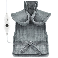 AITREE Electric Heating Pad 24"x40" for Back Ache Relief, 6 Heat Settings With 1.5H Auto Shut Off - Gray