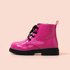 Patpat Toddler/Kids Solid Letter Pattern Casual Boots pink