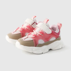 PATPAT Toddler/Kids Sneakers Fabric Stitching Mesh Sports Shoes Pink