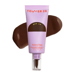 Tower 28 SunnyDays SPF 30 Tinted Moisturizer - 2-in-1 Buildable Coverage Foundation + Mineral Sunscreen for Face - Zinc Oxide, Aloe & Prickly Pear for Sensitive Skin