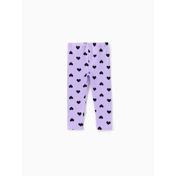 Patpat Toddler/Kid Girl Elasticized Leggings Purple