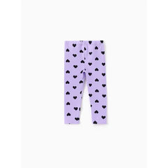 Patpat Toddler/Kid Girl Elasticized Leggings Purple