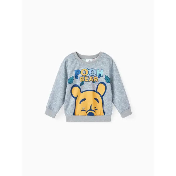 PATPAT Disney Winnie the Pooh Toddler Boy/Girl Character Pattern Fun Print Sweatshirt or Pants Grey