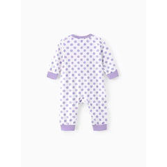 Patpat Care Bears Baby Girl Character Print Long-sleeve Cute Romper/One Piece Purple