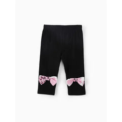 Patpat Baby Girl Clothes 3pcs Leopard Ruffle Top and Leggings with Headband Set pink