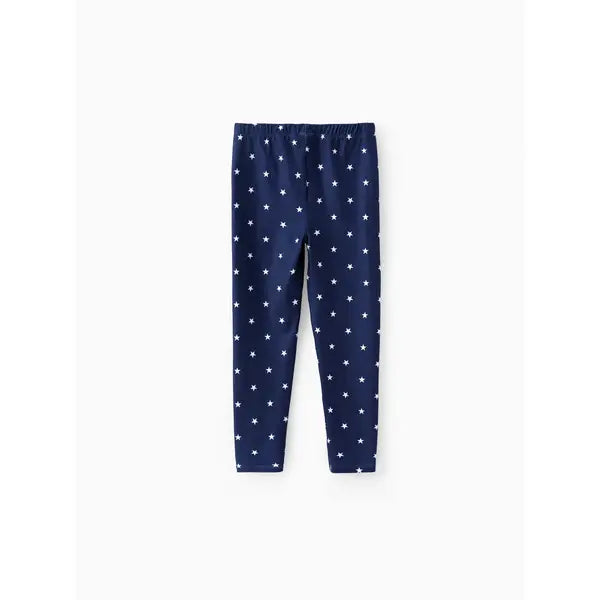 Patpat Toddler/Kid Girl Elasticized Leggings Blue