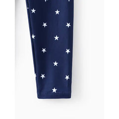 Patpat Toddler/Kid Girl Elasticized Leggings Blue
